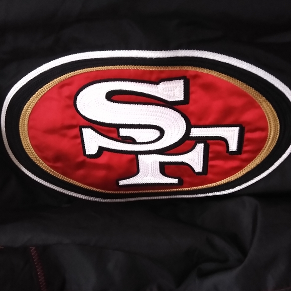 Women's  jacket Coat Hoodie NFL Niners 49 ers jacket quilted - Picture 6 of 10